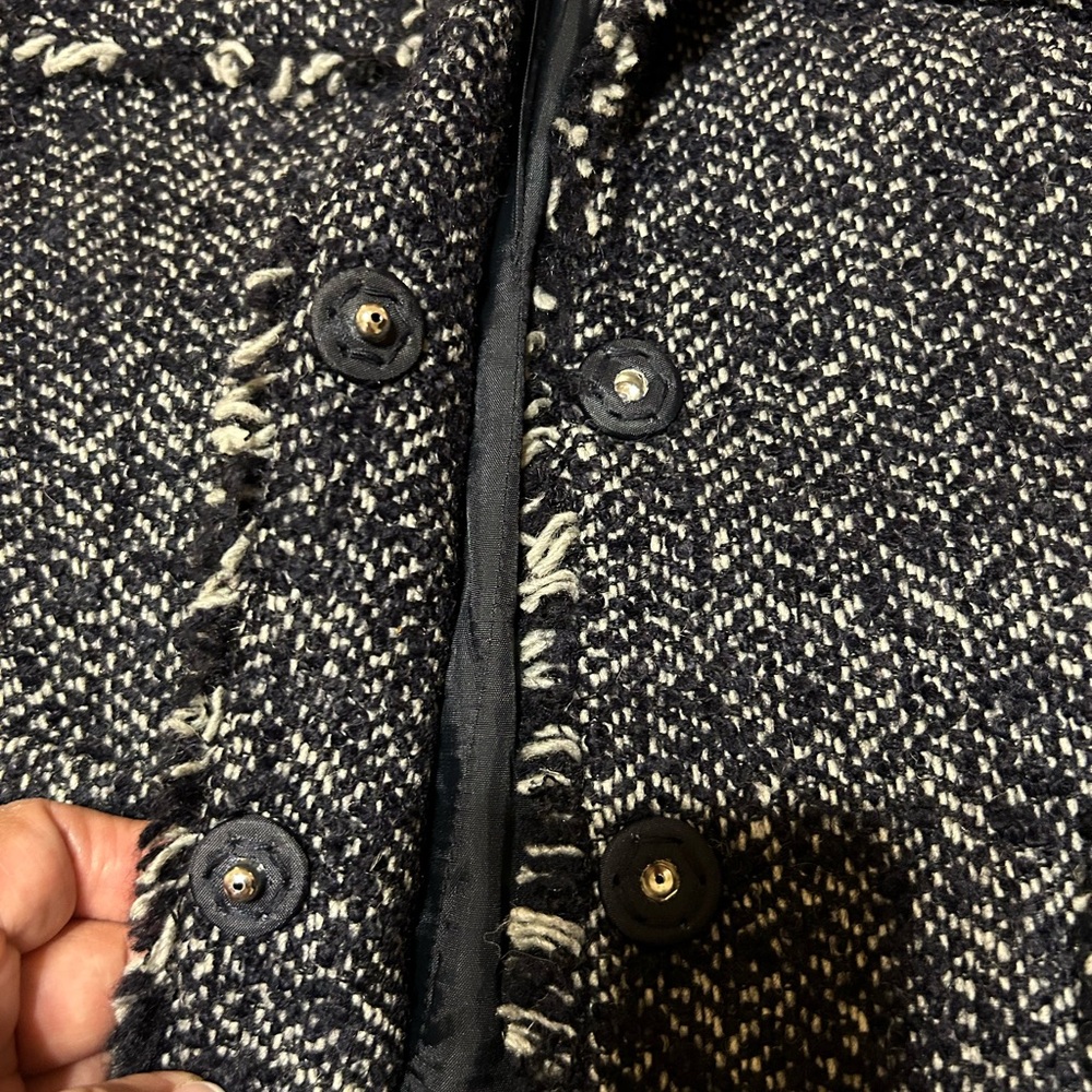 Jones New York Collection Women's Indigo Tweed Jacket - Picture 8 of 8
